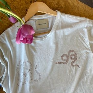 Paloma Wool snake tee, size M